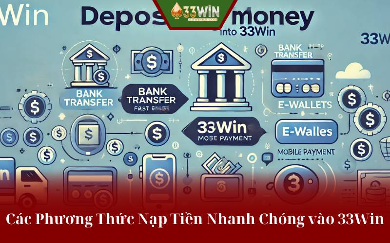 Các Phương Thức Nạp Tiền Nhanh Chóng vào 33Win